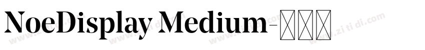 NoeDisplay Medium字体转换
